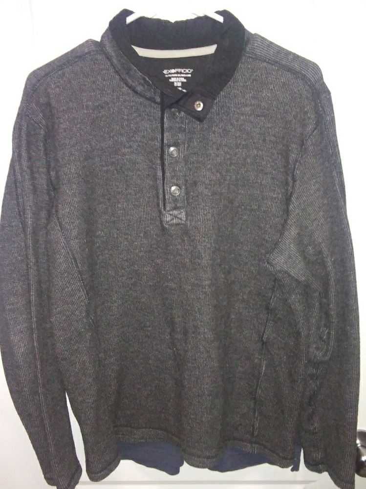 Gray Button Up Sweater